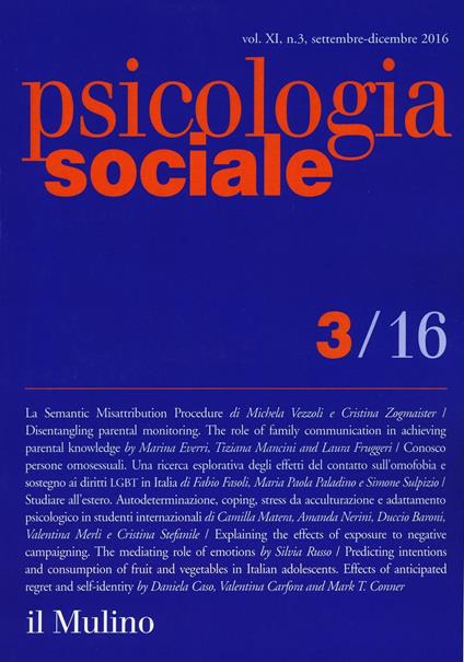 Psicologia sociale (2016). Vol. 3 - copertina