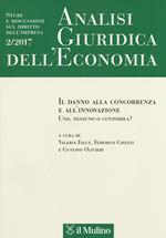 Analisi giuridica dell'economia (2017). Vol. 2: danno alla concorrenza e all'innovazione. Uno, nessuno o centomila?, Il.