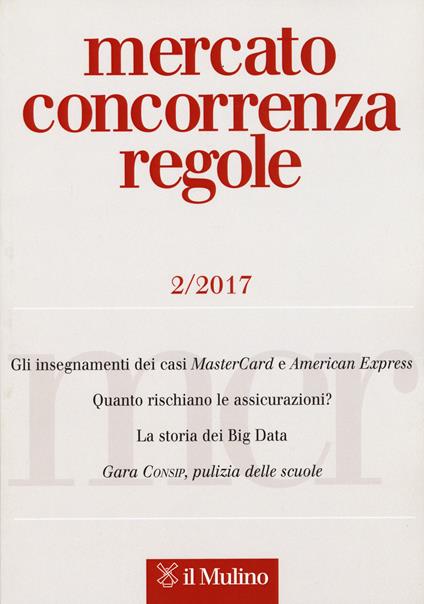 Mercato concorrenza regole   (2017). Vol. 2 - copertina