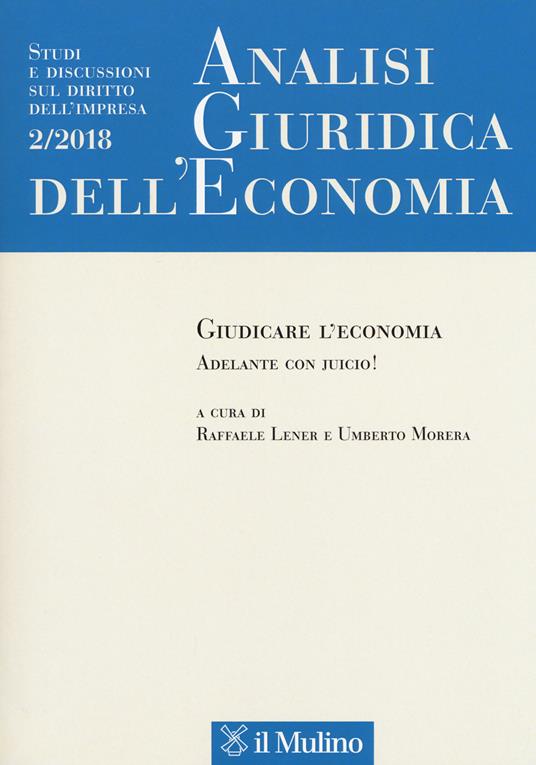 Analisi giuridica dell'economia (2018). Vol. 2 - copertina