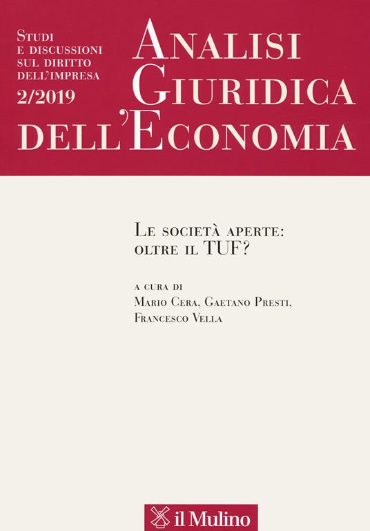 Analisi giuridica dell'economia (2019). Vol. 2 - copertina