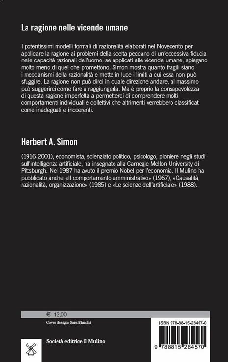 La ragione nelle vicende umane - Herbert A. Simon - 2