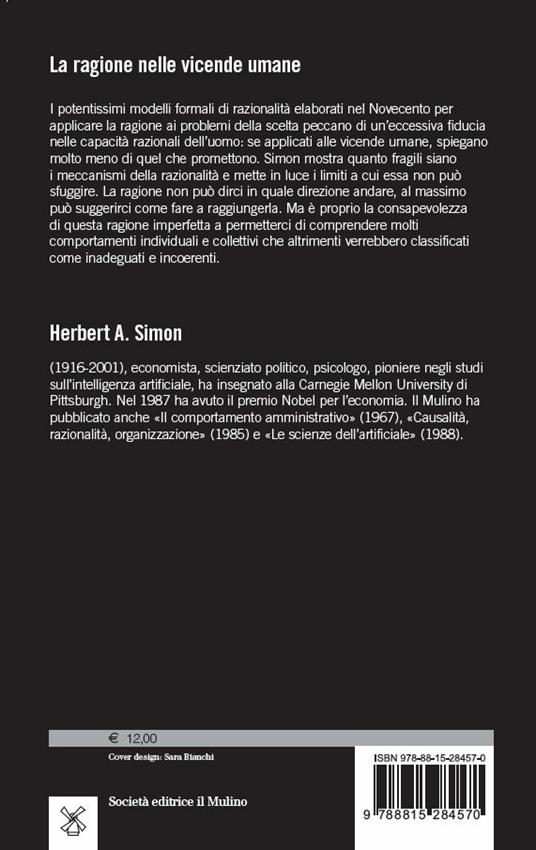 La ragione nelle vicende umane - Herbert A. Simon - 2