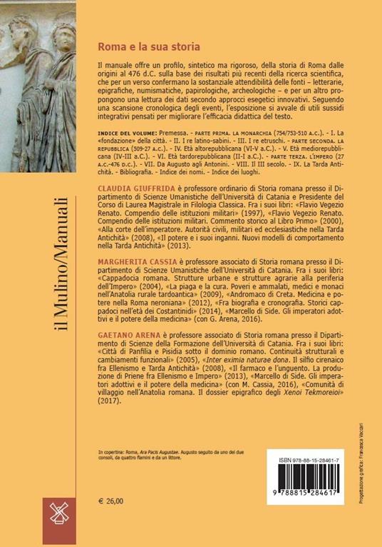Roma e la sua storia. Dalla città all'impero - Claudia Giuffrida,Margherita Cassia,Gaetano Arena - 2