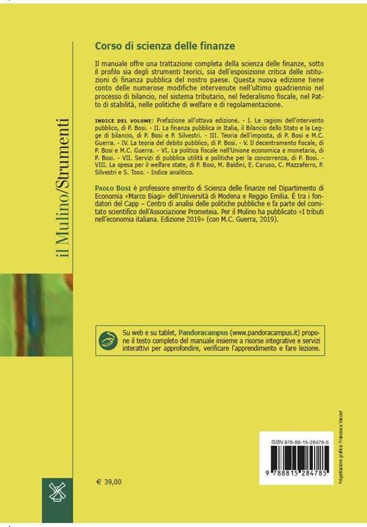 Corso di scienza delle finanze - 2