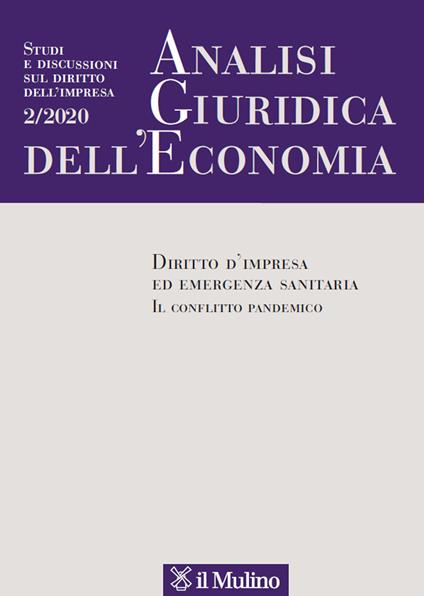 Analisi giuridica dell'economia (2020). Vol. 2 - copertina