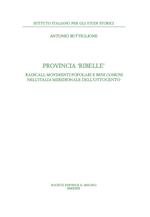 Provincia ribelle. Radicali, movimenti popolari e beni comuni nell'Italia meridionale dell'Ottocento