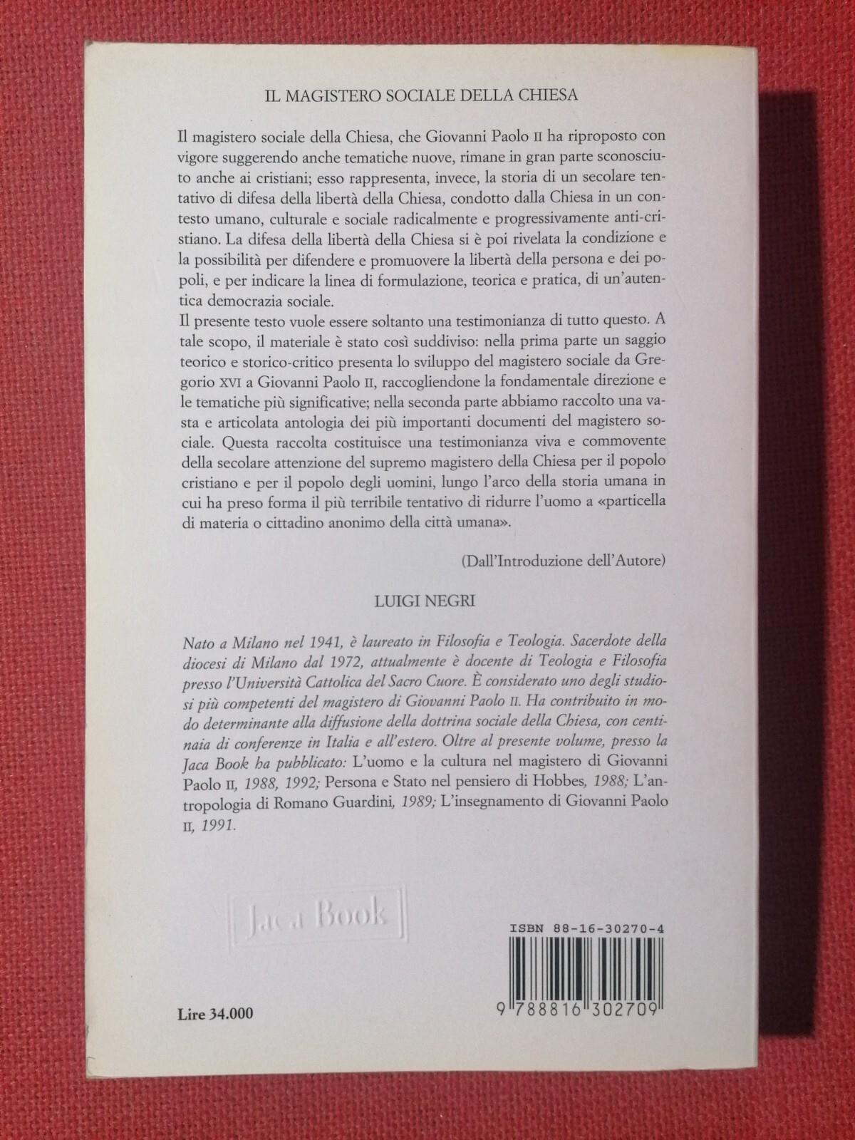Il magistero sociale della Chiesa
