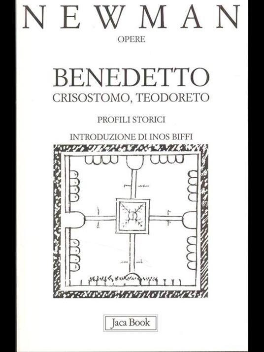 Benedetto, Crisostomo, Teodoreto. Profili storici - John Henry Newman - copertina