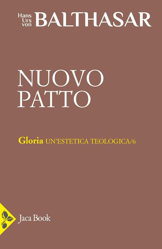 Nuovo patto - Hans Urs von Balthasar - copertina