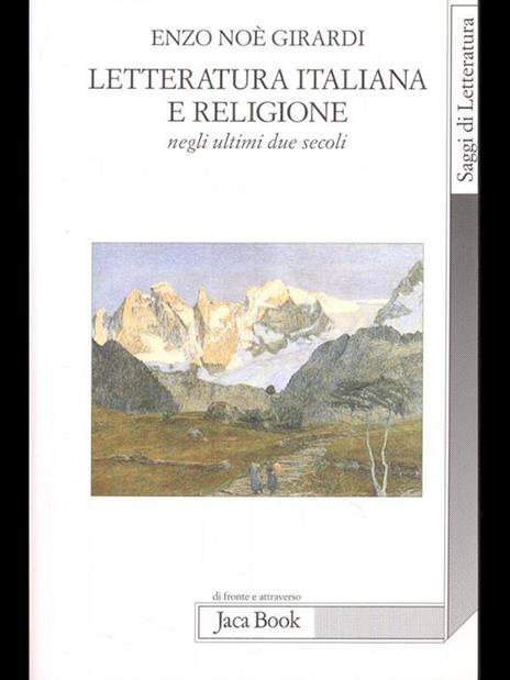 Letteratura italiana e religione negli ultimi due secoli - Enzo N. Girardi - copertina