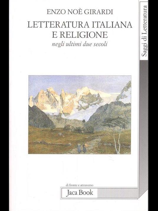 Letteratura italiana e religione negli ultimi due secoli - Enzo N. Girardi - copertina