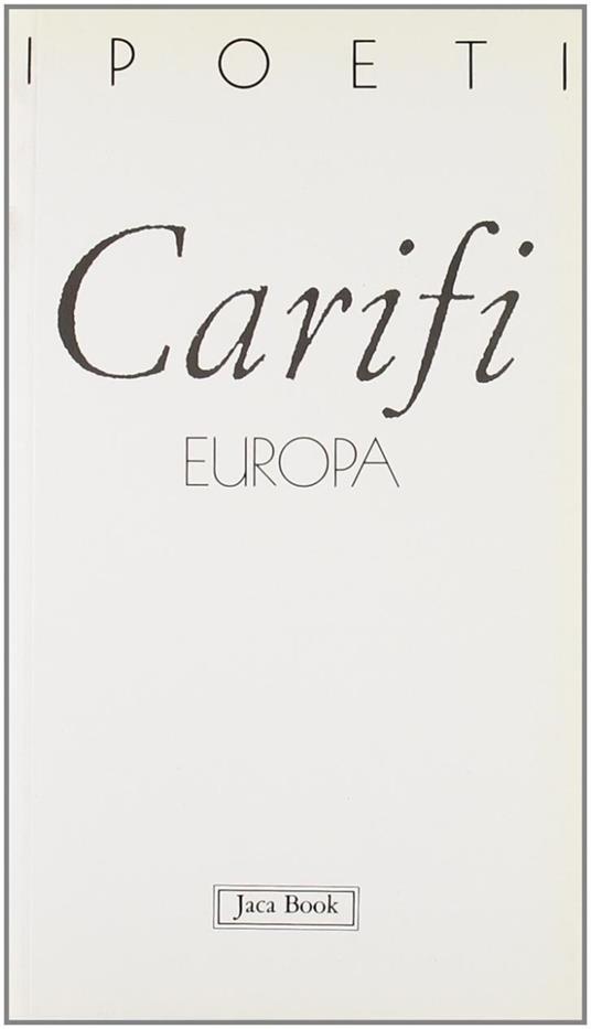 Europa - Roberto Carifi - copertina