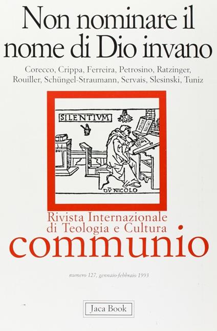 Non nominare il nome di Dio invano - copertina