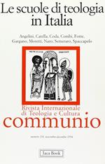 Le Scuole di teologia in Italia
