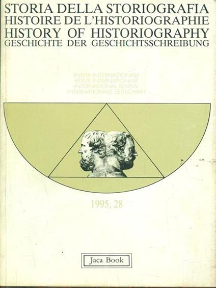 Storia della storiografia. Vol. 28 - copertina