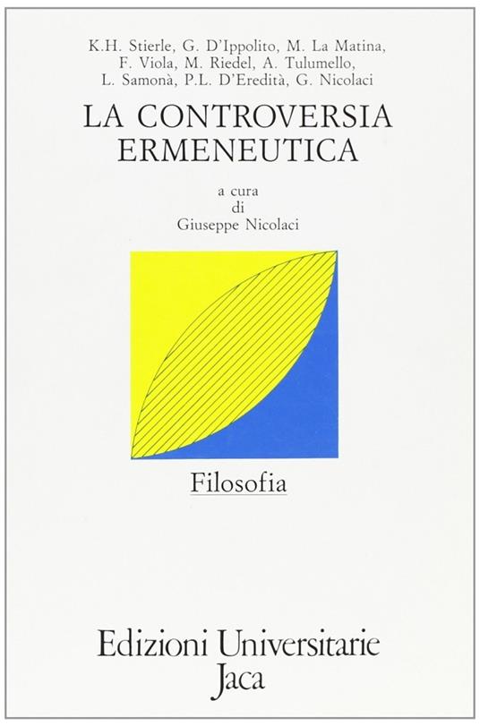 La controversia ermeneutica - copertina