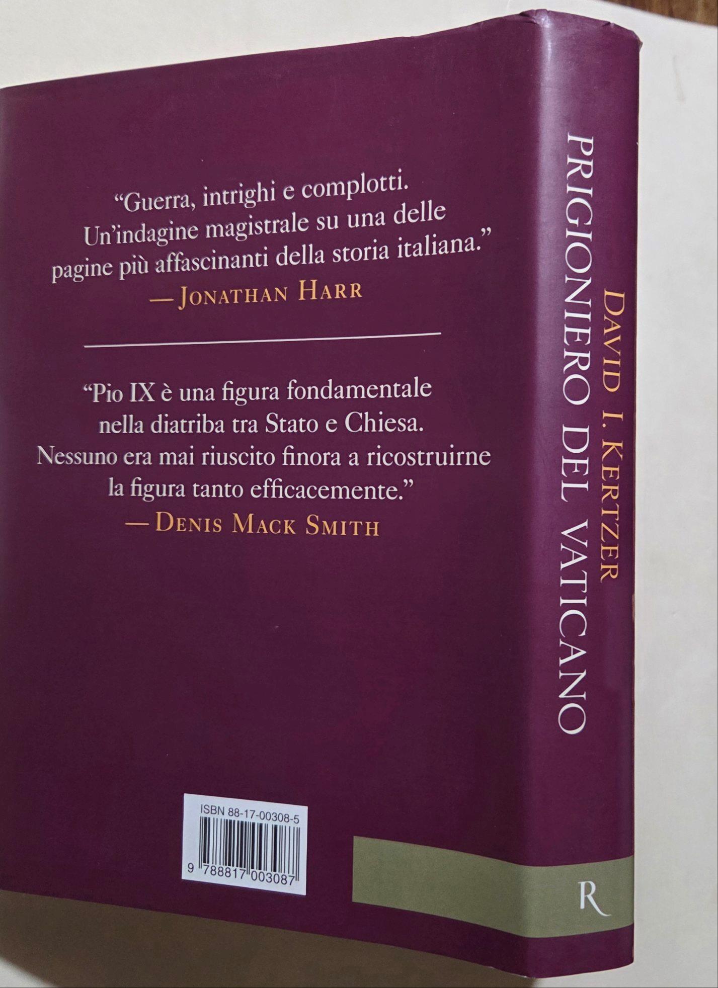 Prigioniero del Vaticano. Pio IX e lo scontro tra la Chiesa e lo Stato italiano
