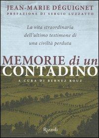 Memorie di un contadino - Jean-Marie Déguignet - copertina