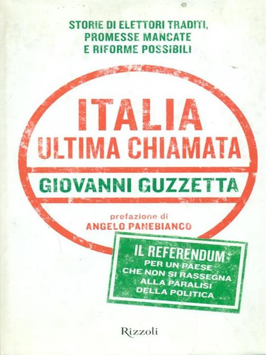 Italia. Ultima chiamata - Giovanni Guzzetta - copertina