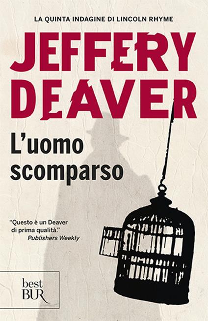 L'uomo scomparso - Jeffery Deaver - copertina