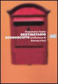 Destinatario sconosciuto - Katherine Kressmann Taylor - copertina