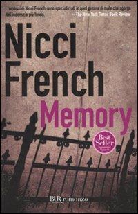 Memory - Nicci French - copertina
