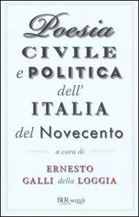 Poesia civile e politica dell'Italia del Novecento - copertina