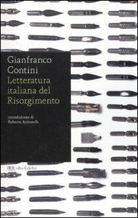 Letteratura italiana del Risorgimento - Gianfranco Contini - copertina