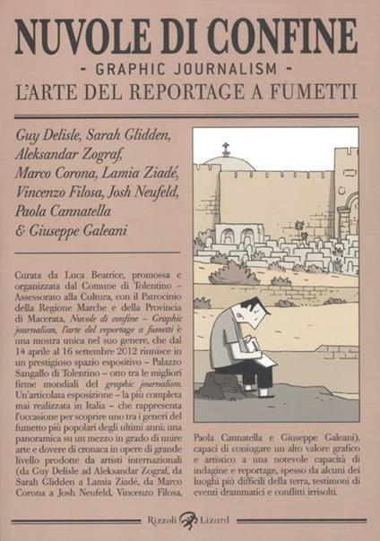 Nuvole di confine. Graphic journalism. L'arte del reportage a fumetti. Catalogo della mostra (Tolentino, 14 aprile-16 settembre 2012). Ediz. illustrata - copertina
