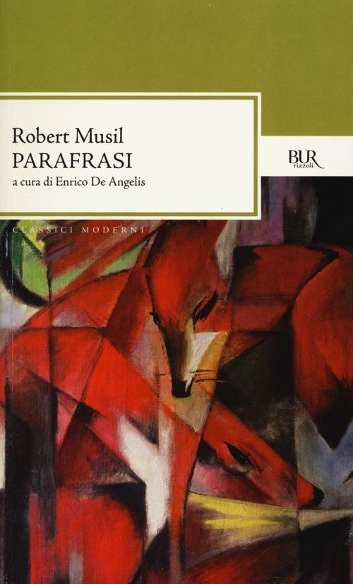 Parafrasi. Testo tedesco a fronte - Robert Musil - copertina