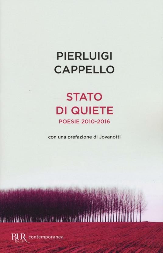 Stato di quiete. Poesie 2010-2016 - Pierluigi Cappello - copertina