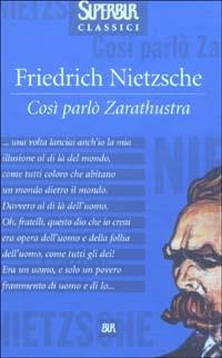 Così parlò Zarathustra - Friedrich Nietzsche - copertina