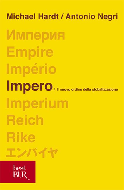 Impero. Il nuovo ordine della globalizzazione - Michael Hardt,Antonio Negri - copertina