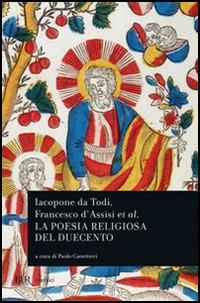 Iacopone da Todi e la poesia religiosa del Duecento - copertina