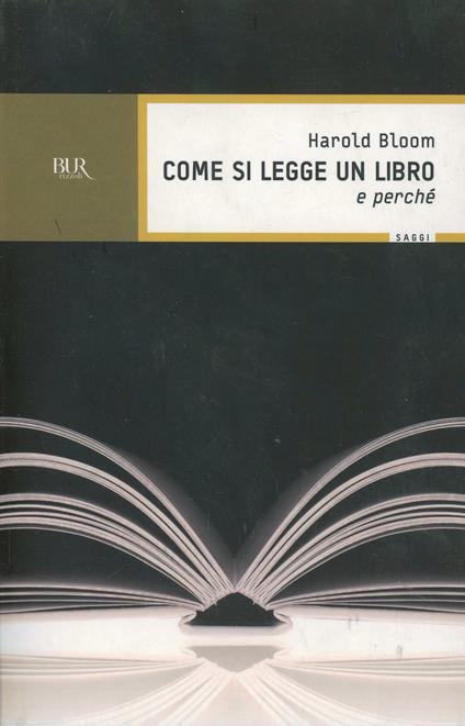 Come si legge un libro (e perché) - Harold Bloom - copertina
