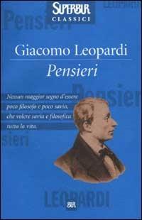 Pensieri - Giacomo Leopardi - copertina