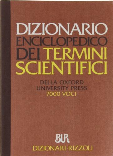 Dizionario enciclopedico dei termini scientifici della Oxford University press - copertina