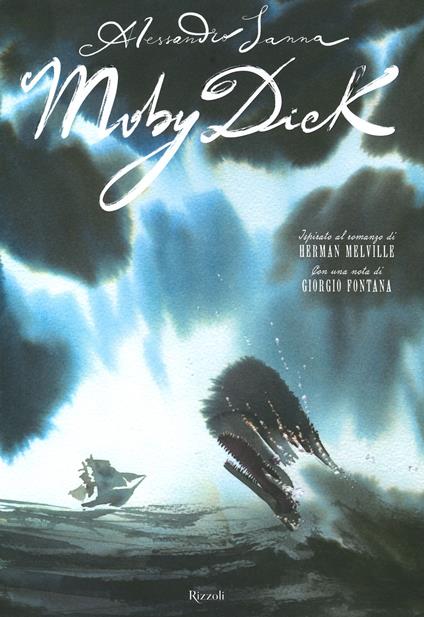 Moby Dick da Herman Melville. Ediz. a colori - Alessandro Sanna - copertina