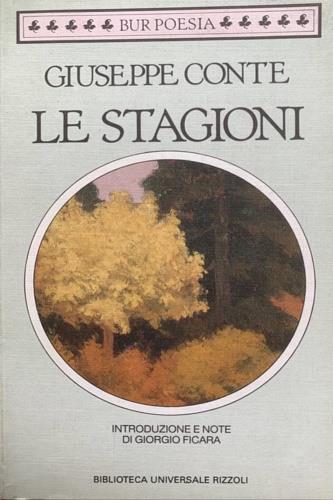 Le stagioni - Giuseppe Conte - copertina