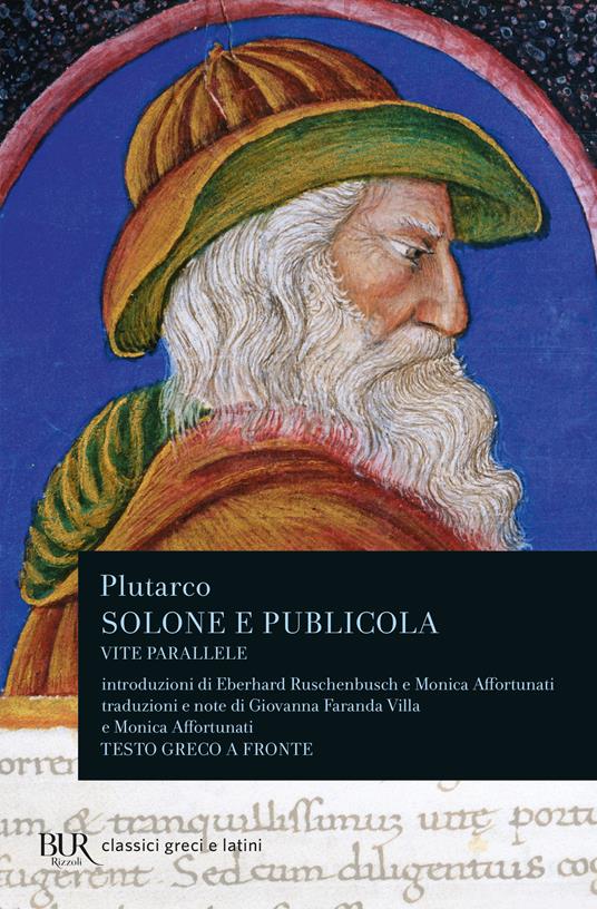 Vite parallele. Solone e Publicola. Testo greco a fronte - Plutarco - copertina