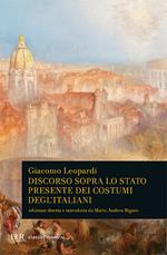 Discorso sopra lo stato presente dei costumi degl'Italiani