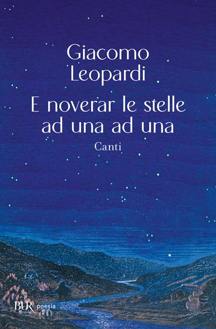 E noverar le stelle ad una ad una - Giacomo Leopardi - copertina