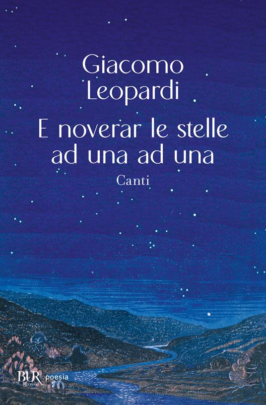 E noverar le stelle ad una ad una - Giacomo Leopardi - copertina