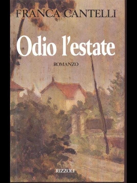 Odio l'estate - Franca Cantelli - copertina