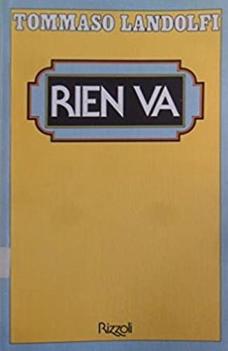 Rien va - Tommaso Landolfi - copertina