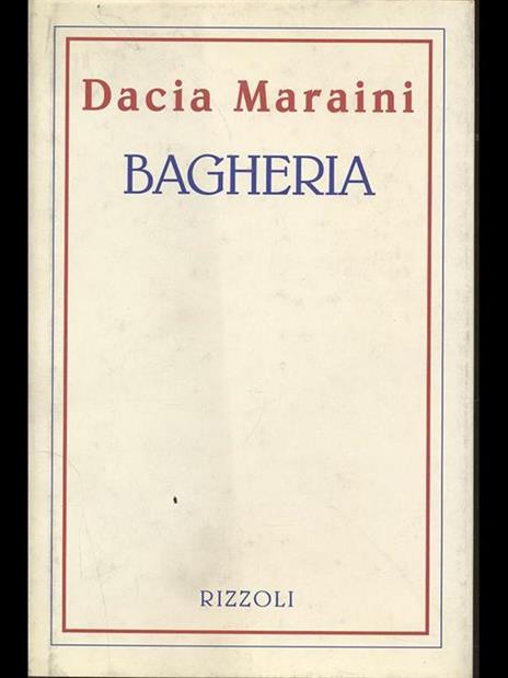 Bagheria - Dacia Maraini - copertina