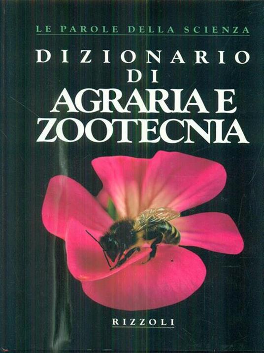 Dizionario di agraria e zootecnica - copertina
