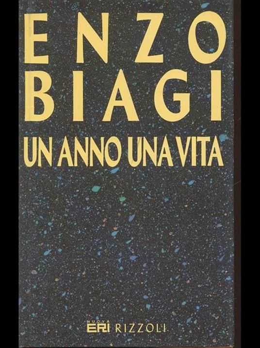 Un anno. Una vita - Enzo Biagi - copertina