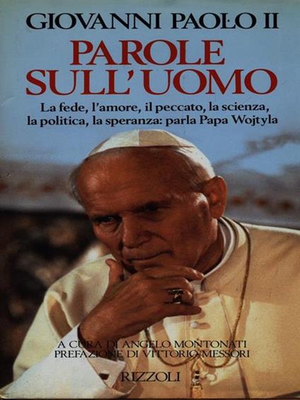 Parole sull'uomo - Giovanni Paolo II - copertina